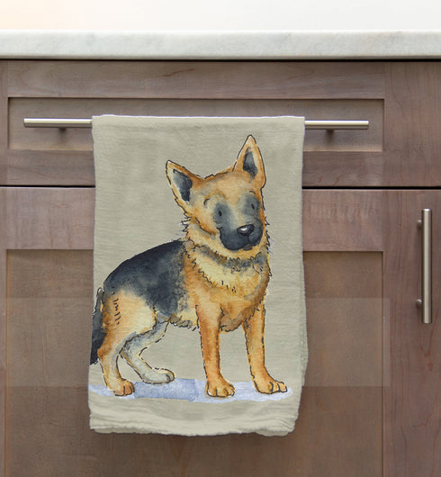 German Shepherd Tea Towel